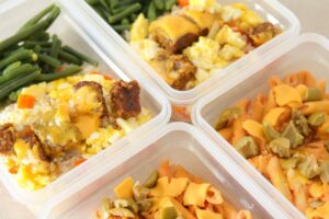 Can you freeze a cooked dish made with frozen products?